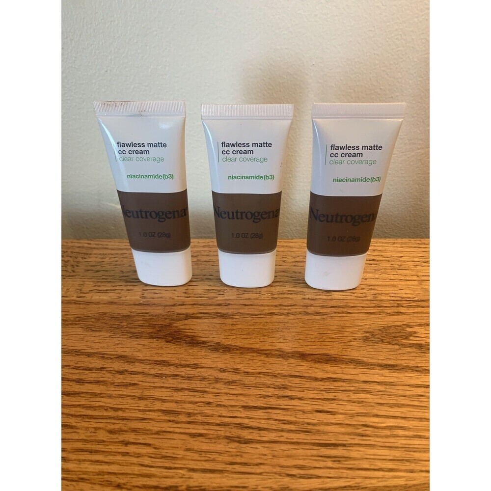 (3) Neutrogena Matte CC Cream Sealed 1.0 oz Each 10.0 - Sienna Truffle NEW SET
